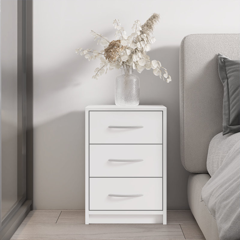 Table de chevet blanche 15,2 po Polo, Blanc