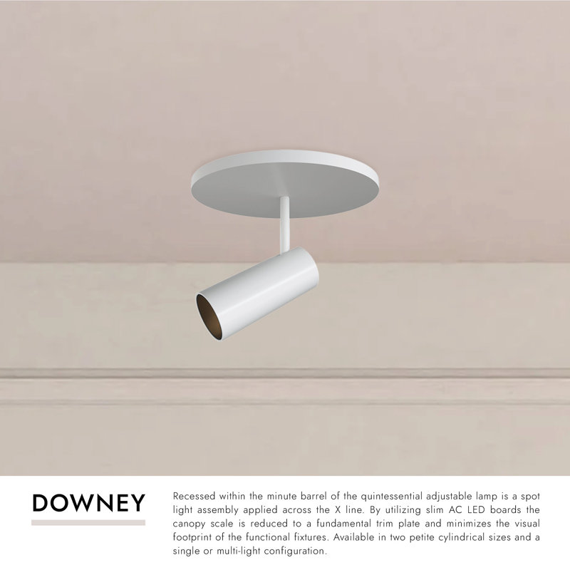 1 - Light LED Spotlight, Black, 3.75" H x 2.38" W