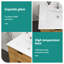 Lavabo de meuble-lavabo rectangulaire blanc 30,2 "x 18,5", une pièce, faible absorption d'eau, tache, surface de robinet lisse, résistance aux acides, utilisation dans la salle de bain