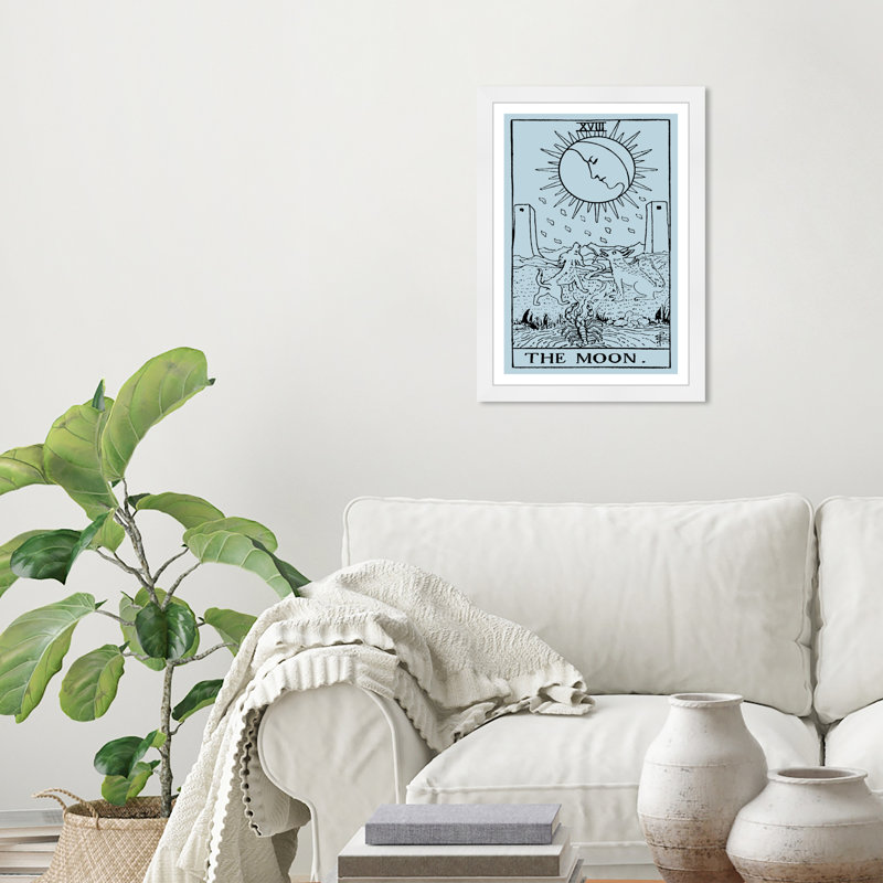 «Astronomie and Space The Moon Tarot Moons» - Reproduction d'art graphique sur papier encadré