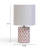 Merlot Capiz Shell Table Lamp