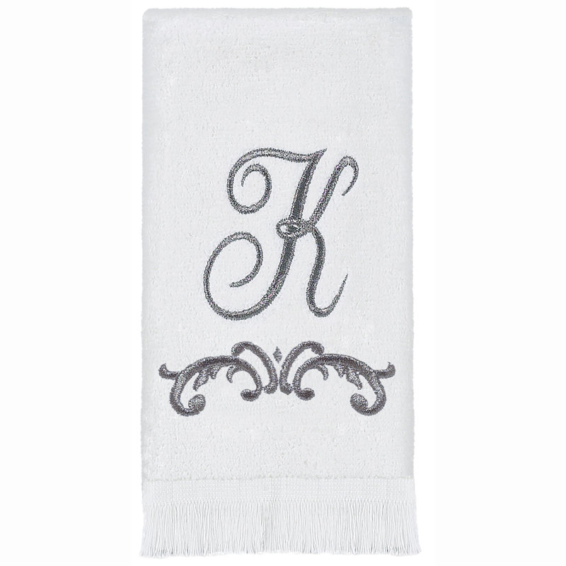 Avanti Linens Scroll Mono Fingertip Towel K