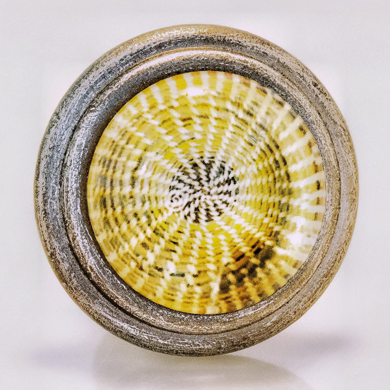 Sweetgrass Weave Knob in Brushed Silver