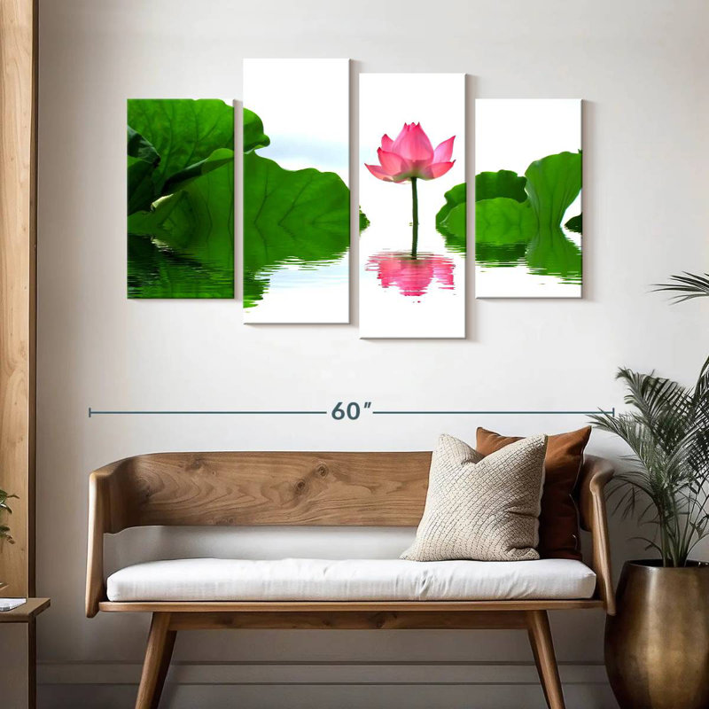 Harnek Serene Lotus, 32" H x 52" W