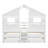 Ahleah Full Solid Wood House Loft Bed with Storage Drawers and Safety Guardrails-114225144