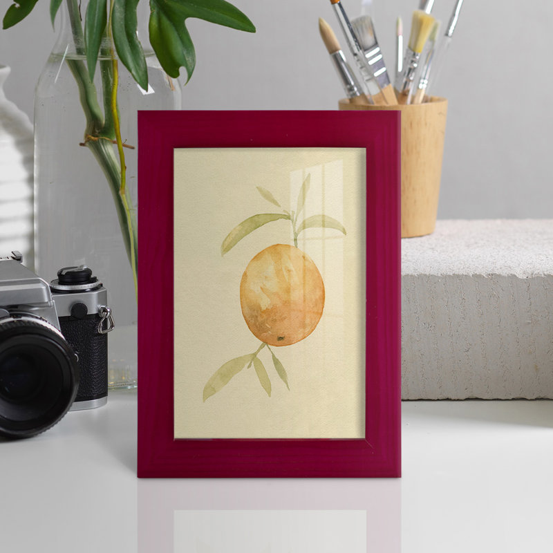 «Dappled Oranges III», reproduction d'art encadrée, Rouge, H 6 po x l 4 po x P 1 po