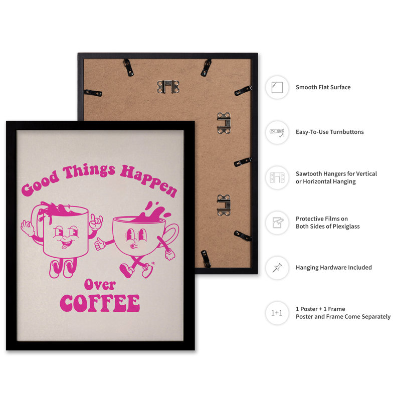 Good Things Happen No4, 24"H x 32"W, Poster, Black Framed