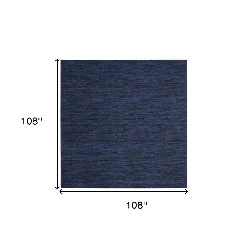 Tapis carré d'intérieur 9 po bleu