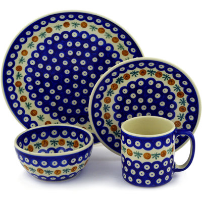 Emagene Piece Handmade Stoneware Dinnerware Set
