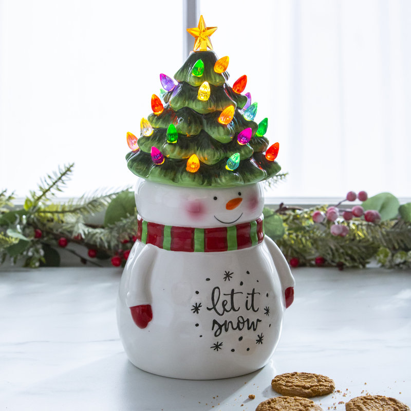 Pot à biscuits bonhomme de neige