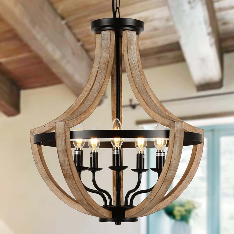 Montelimar 5 - Light Dimmable LED Geometric Chandelier