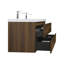 Ensemble de meuble-lavabo double mural 71 "