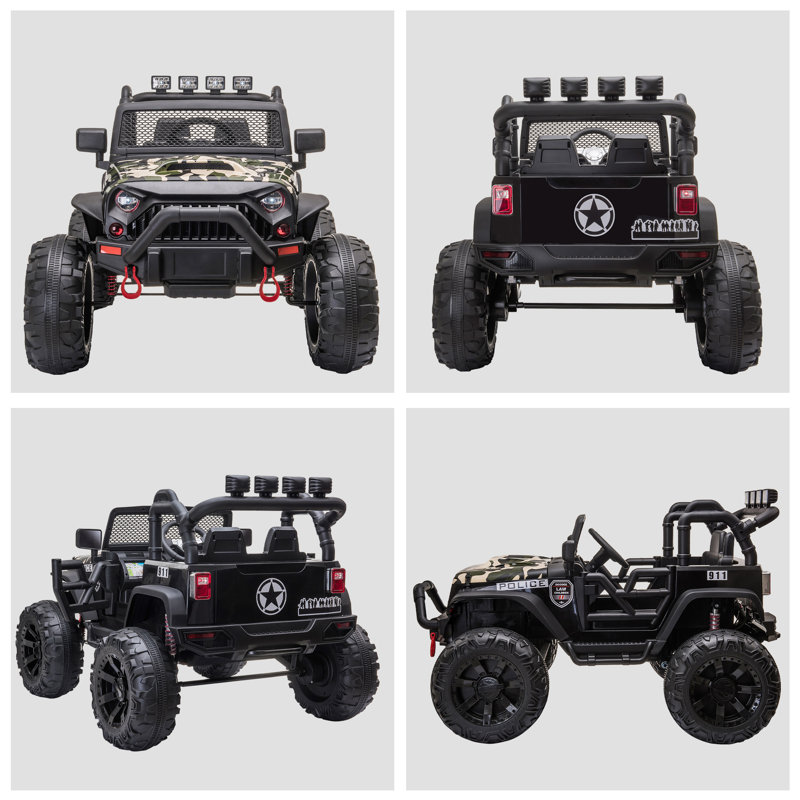 12V Camouflage Kids Electric Ride-On Dune Buggy with Remote Control