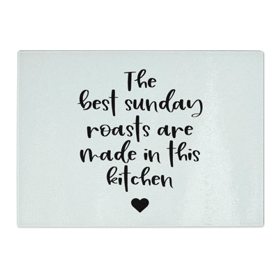 Sunday Roasts Typography Chopping Board