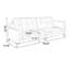 Coussin modulaire en velours cristal crème-1628507734