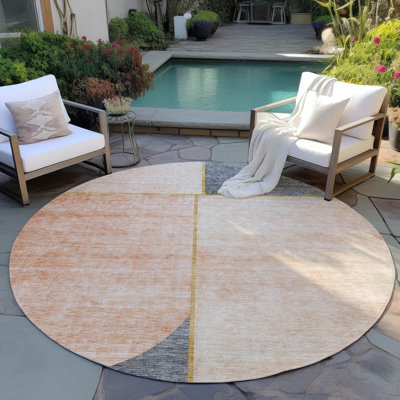 Alta Washable Geometric Indoor / Outdoor Rug