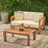 GENSER LOVESEAT & COFFEE TABLE