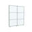78"-82"W x 80"H White Glass Paneled Sliding Door With Black Frame-112766596-112766597
