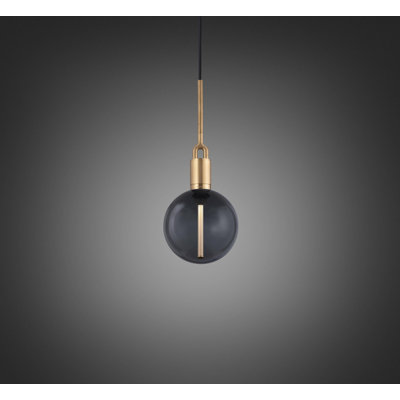 Luminaire suspendu fourche / globe / moyen