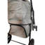 Poussette pliable grise pour petits chiens / chats avec fenêtres en filet respirantes Critter Sitter