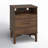  Mid-Century Modern Nightstand Set with Open Shelf and Charging Station Set of 2-1258206355