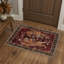 Tapis oriental rouge lavable à la machine avec envers antidérapant Gemini-132808310-133018445