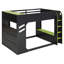 Lit mezzanine en bois peu encombrant avec bureau réglable et fonctions de jeu RVB-789783879