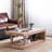 Rustic Farmhouse Coffee Table with Spacious Shelf for Modern Living Room Decor