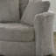 Fauteuil d'appoint pivotant Rane, chenille, forme de tonneau, bois massif-108208160