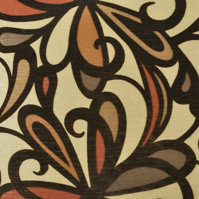 Fanfare Square Pillow Cover & Insert, Burgundy, 20"H x 20"W