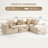104.72" Wide Corduroy Sectional-1688023066