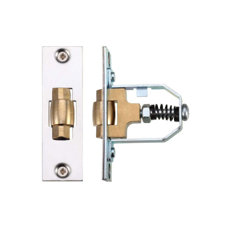 Adjustable Roller Latch, Polished Stainless Steel