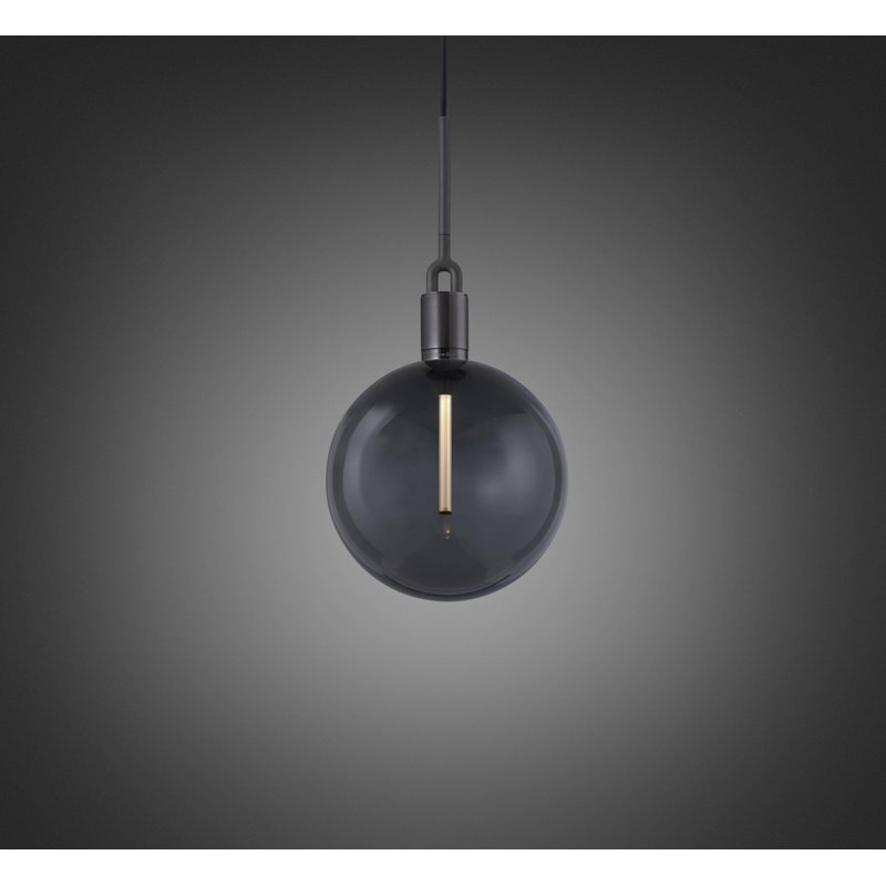 1 - Light Pendant, Gun Metal, Smoked