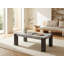  Table basse à dessus en placage de granit gris Belmont-557993523-557993522