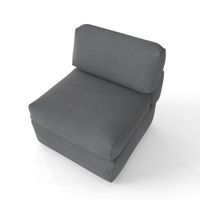 JOKO 34" Armless Modular Sofa Section – Straight Connector Unit For Custom Sectional Sofa Sets, Sold Individually