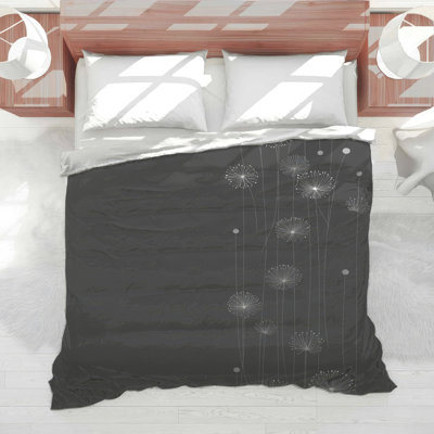 Édredon floral de style pissenlit minimaliste