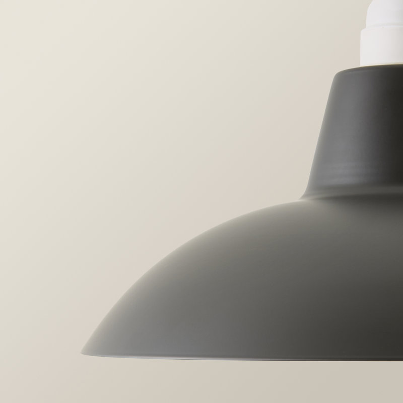 12.2cm H Metal Bowl Pendant Shade ( Screw On ), Black