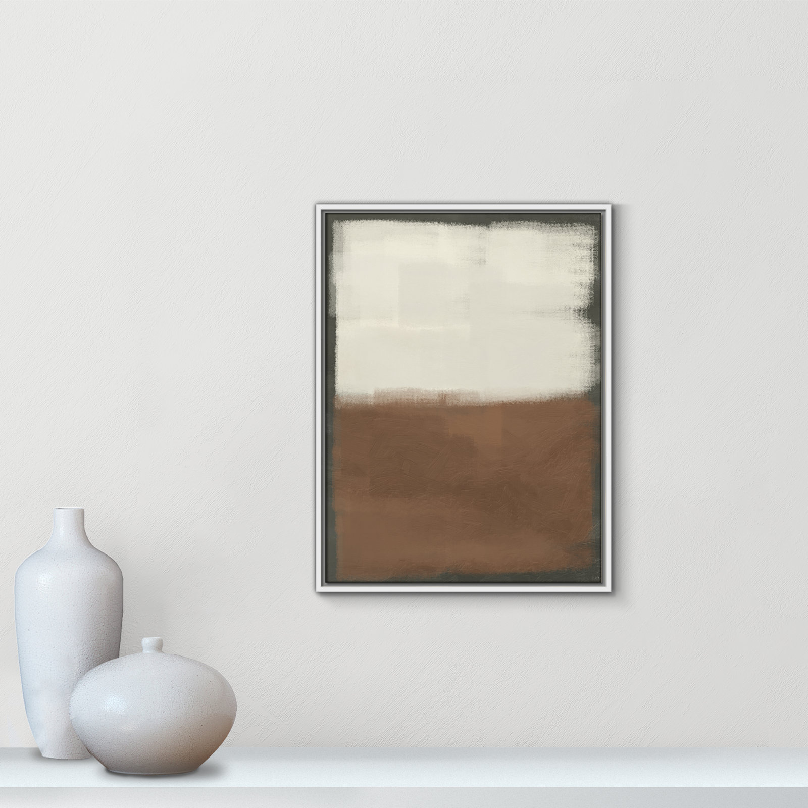 Coronado "Alabaster Burst 2" Painting, 25.5" H x 19.5" W x 2" D, White