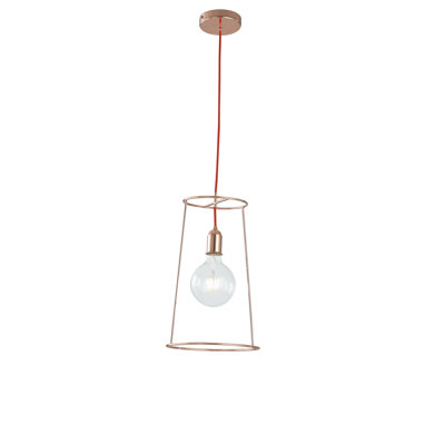 Muniz 1 - Light Rose Gold Unique/Statement Pendant
