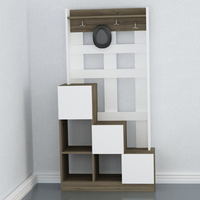 Hall Tree 35.08'' Wide with Shoe Storage