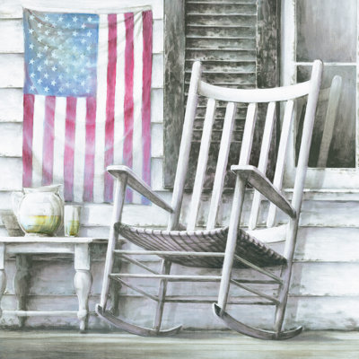 Country Porch - Wrapped Canvas Print