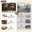 Chaise rembourrée en bois massif avec tabouret-1906270893