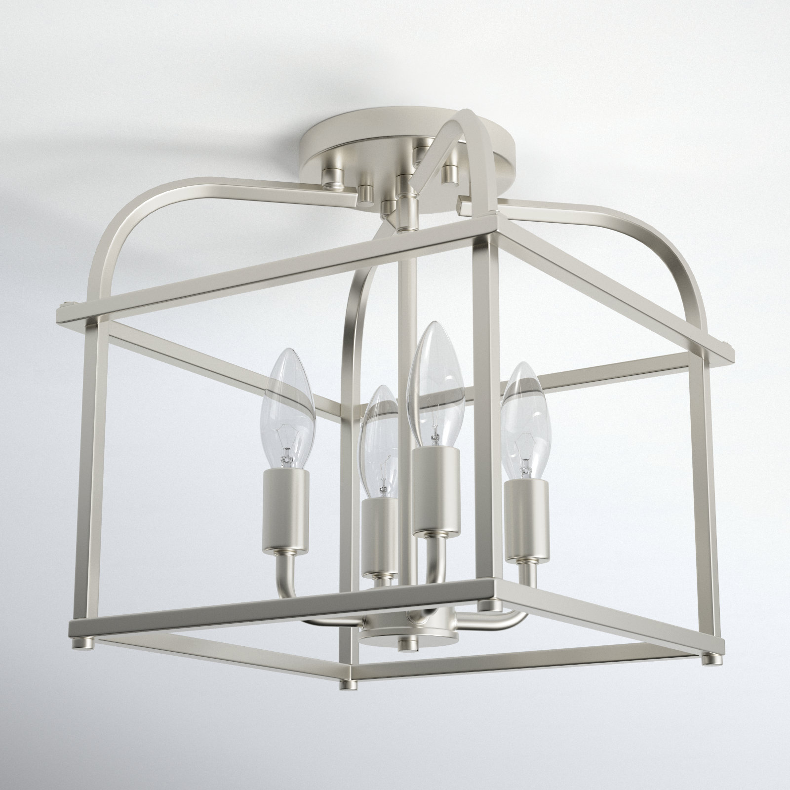 Condor 4-Light Semi Flush Mount, Brushed Nickel