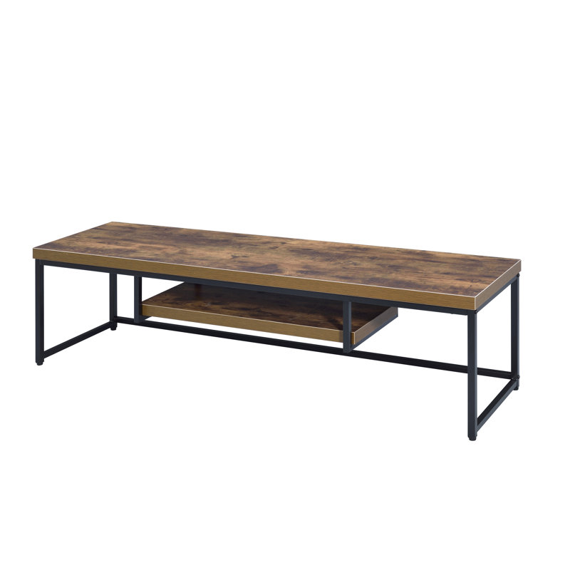 Meuble télé en métal vieilli chêne, Dark Oak