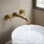 Wall Mounted Bathroom Sink Faucet With Pop-up Drain (no Overflow)-110359099