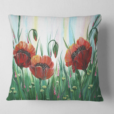 Floral Throw Pillow