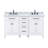 Anglet 60" Double Bathroom Vanity with Top-482341002-482341005