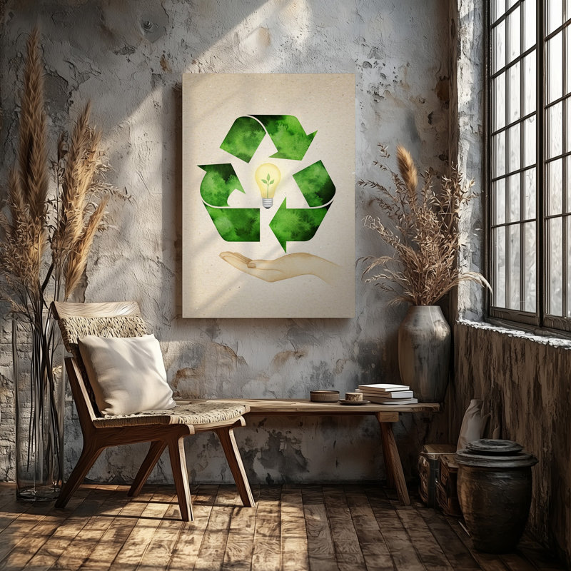 Toile sur fond texturé doux ressemblant à du papier recyclé, H 40 po x l 30 po