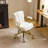 24" W Swivel Upholstered PU Office Chair-1376615208