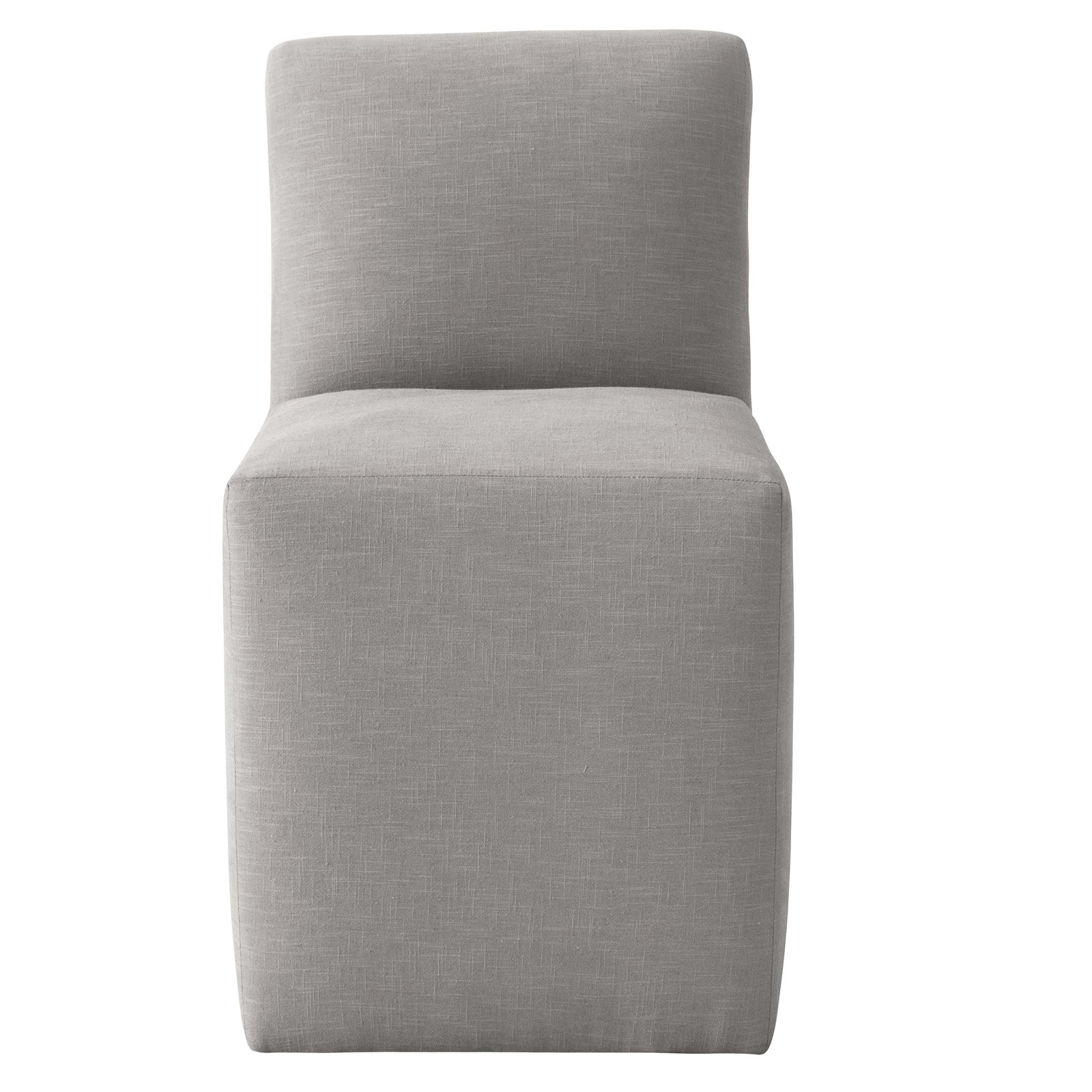 Mendy Linen Parsons Dining Chair, Classic Grey Linen